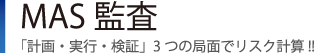 MAS監査｜「計画・実行・検証」3つの局面でリスク計算!!